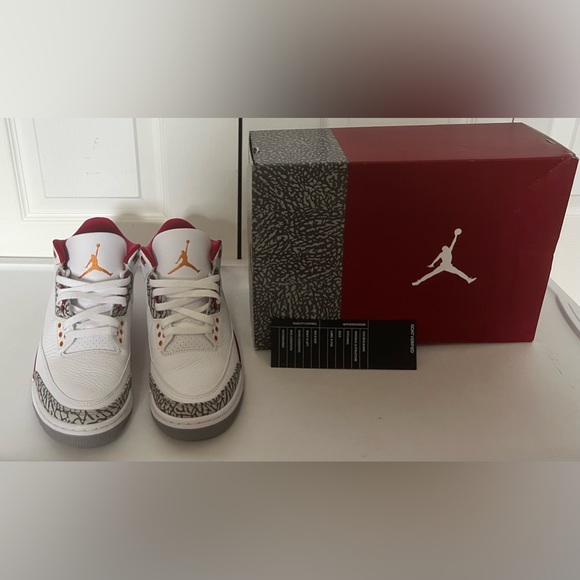 Jordan Other - 2022 Air Jordan 3 Retro 'Cardinal Red' Size 8